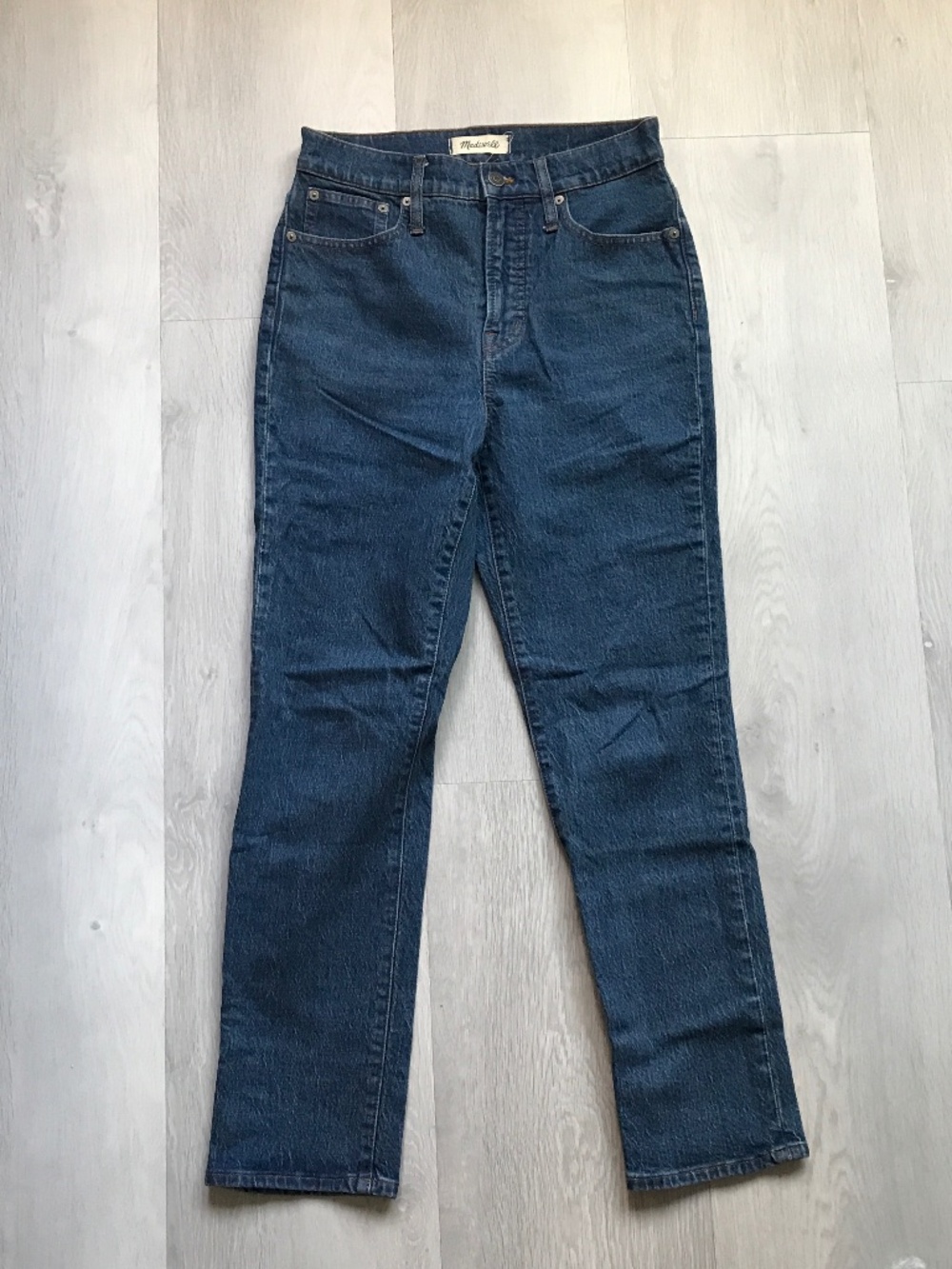 MADEWELL THE PERFECT VINTAGE STRAIGHT LEG BLUE JEANS WOMENS 28